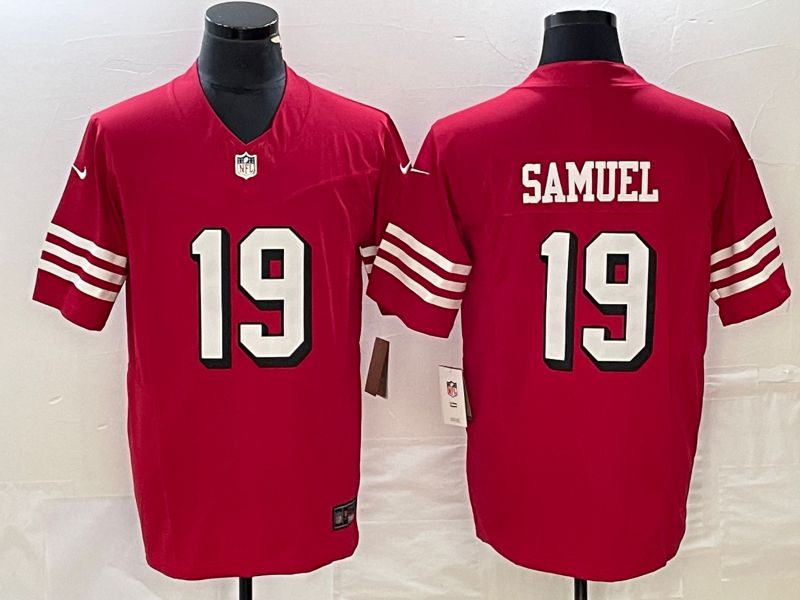 Men San Francisco 49ers #19 Samuel Nike Red Vapor Limited NFL Jersey->women nfl jersey->Women Jersey